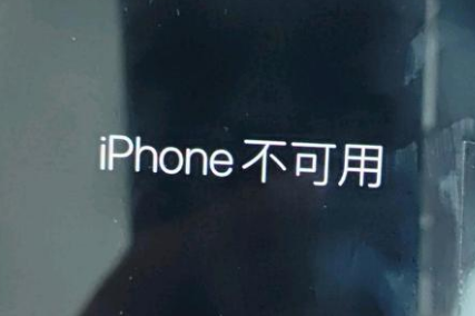 香坊苹果服务网点分享锁屏界面显示“iPhone 不可用”如何解决 