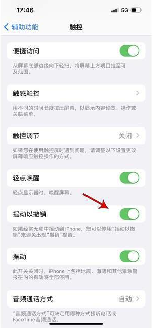 香坊苹果手机维修分享iPhone手机如何设置摇一摇删除文字 